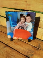 Placă ardezie personalizata patrata 20x20cm