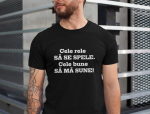 Tricou negru din bumbac personalizat 