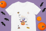 Tricou alb Halloween 