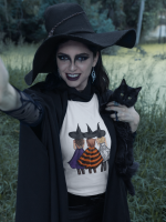 Tricou alb Halloween 