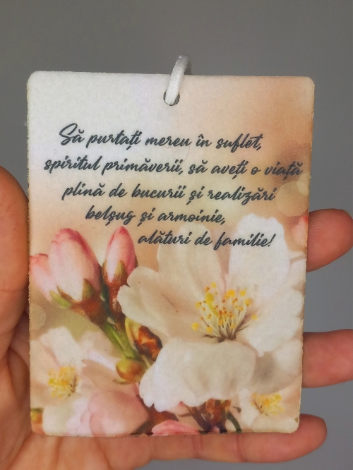  odorizante AUTO - dreptunghi personalizat cu sticluta parfum