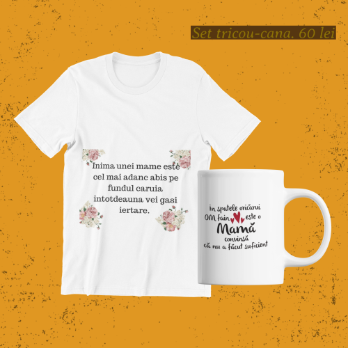 Set tricou + cana pentru mama