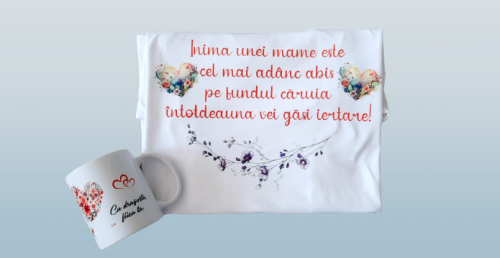 Set tricou + cana pentru mama